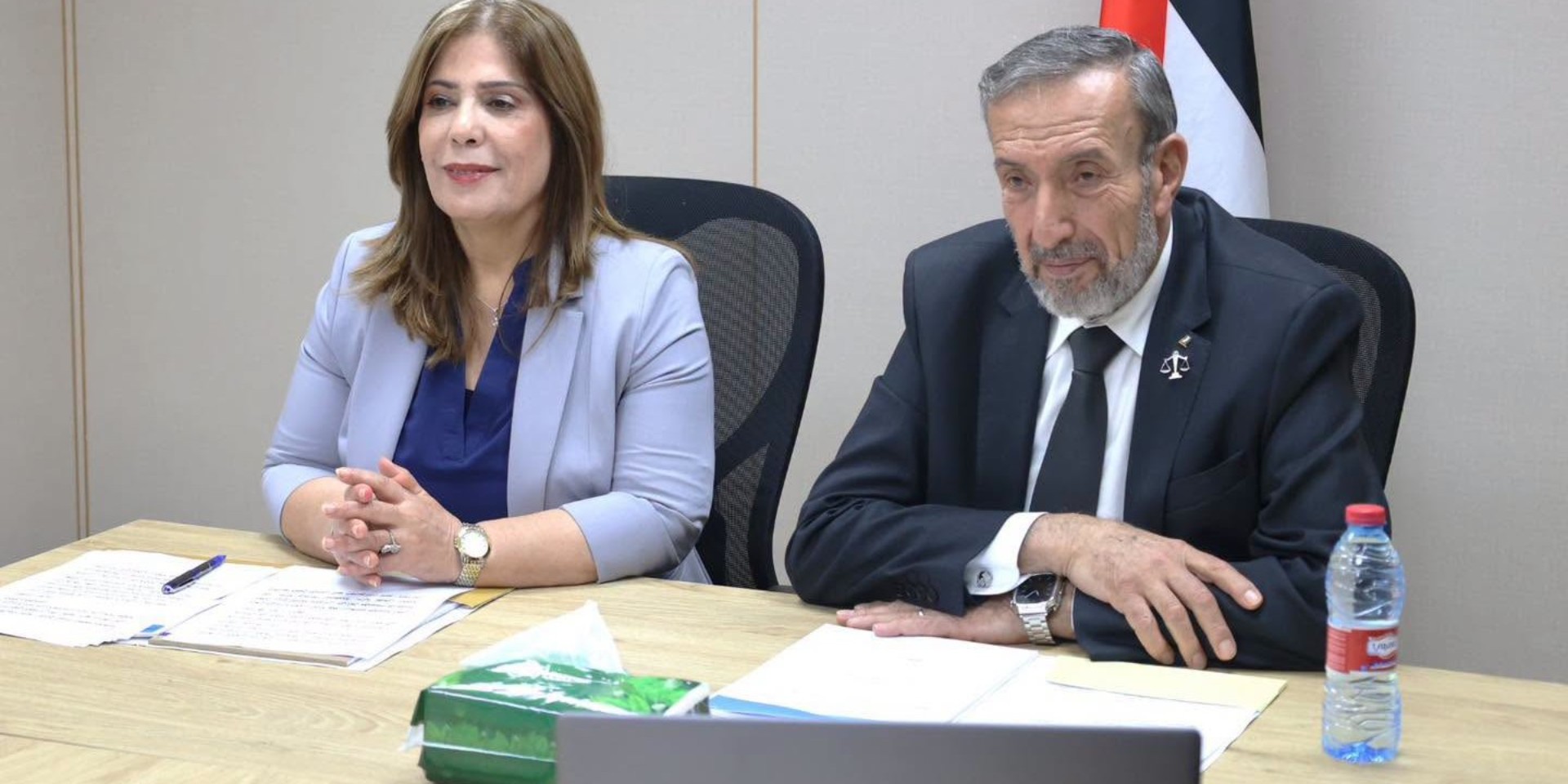 بحضور وزير العدل ووزيرة شؤون المرأة استعراض التقرير الشامل لبيانات واحصائيات النوع الاجتماعي لوزارة العدل